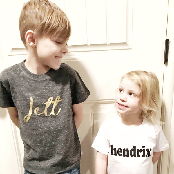 Personalized Name Shirt - WHITE - Dotboxed