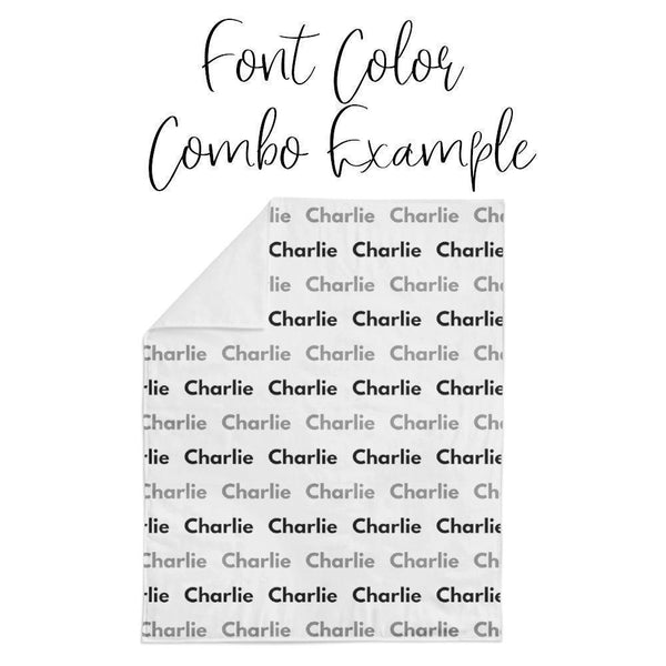 Personalized Name Minky Blanket - CHECKER