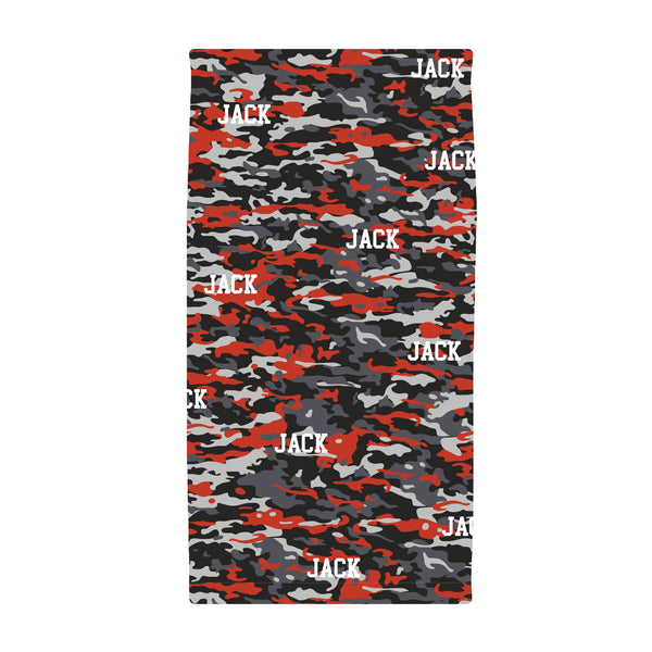 Personalized Name - Beach Towel with Large Centered Name - Dotboxed