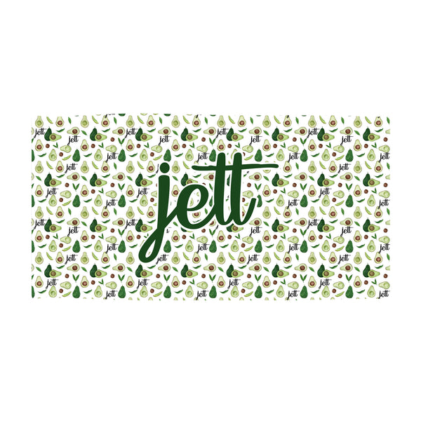 Personalized Name - Beach Towel with Large Centered Name - Dotboxed