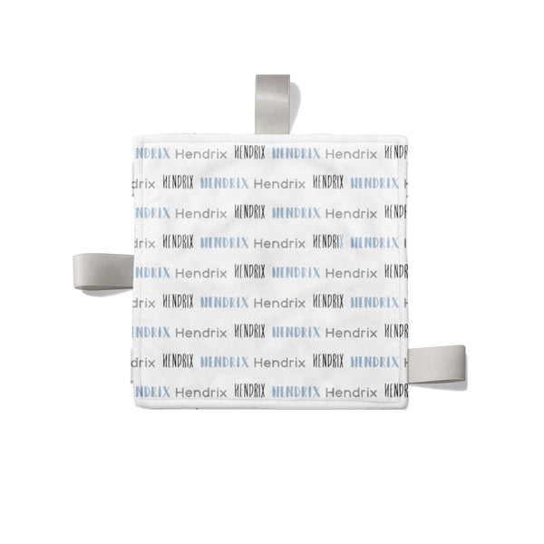 Personalized Name Crinkle Lovey Blanket -MULTI FONT REPEAT