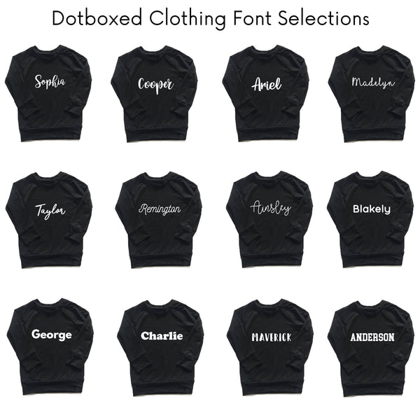 Personalized Name Bodysuit - WHITE - Dotboxed