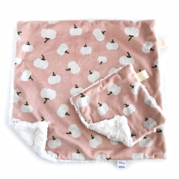 Tossed White Pumpkins on Blush Pink - Lovey