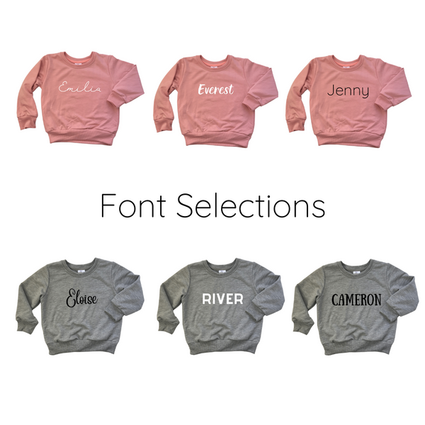 2021 Personalized  Custom Name Long Sleeve Sweater