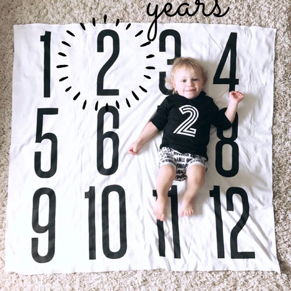 ANNIVERSARY BLANKET - BIG + BOLD NUMBERS - Wholesale - Dotboxed