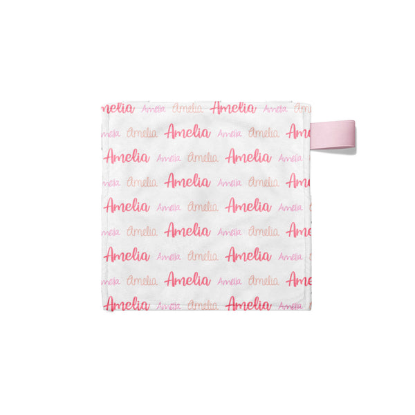 Personalized Name Lovey Blanket - MULTI FONT REPEAT