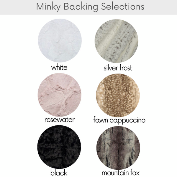 Personalized Name Crinkle Lovey Blanket -  HOCKEY BEARS BLACK AND WHITE - Dotboxed