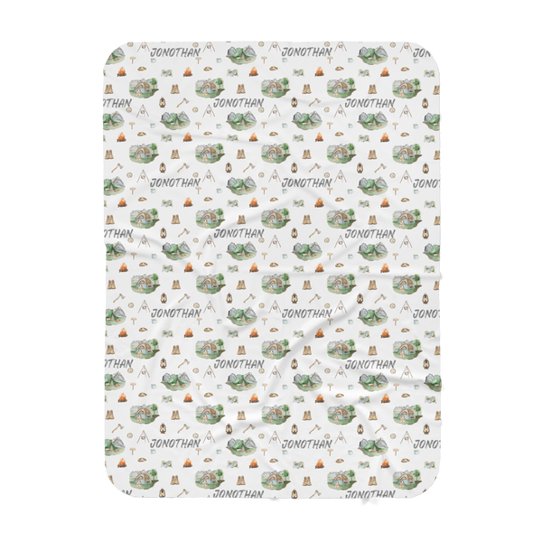 Personalized Name Blanket - CAMPING