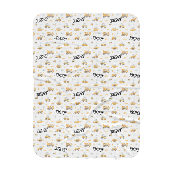 Personalized Name Blanket - CONSTRUCTION