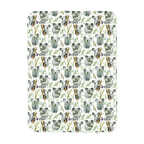 Personalized Name Blanket -  KOALA - Dotboxed
