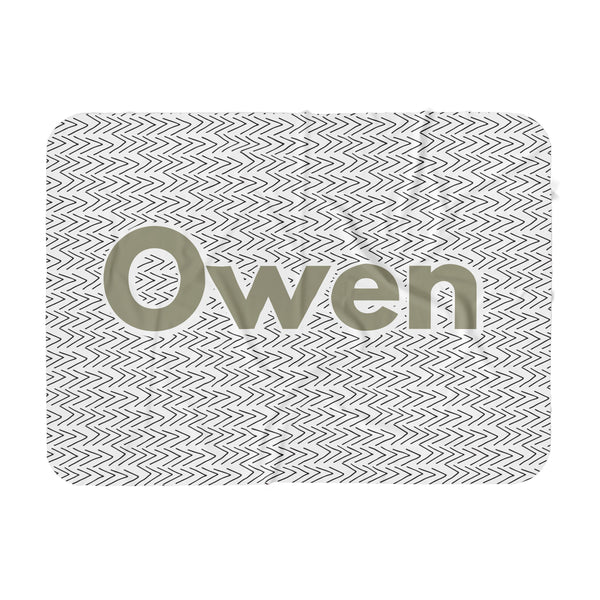 Personalized Name Blanket -  Tribal Arrows - Dotboxed