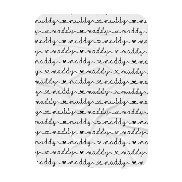 "MADDY" Personalized  Blanket -Hearts Collection - Dotboxed