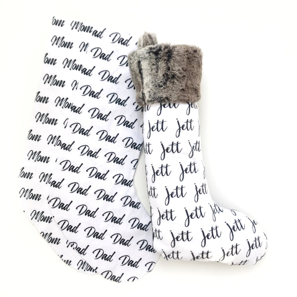 Personalized Stockings - Reversible