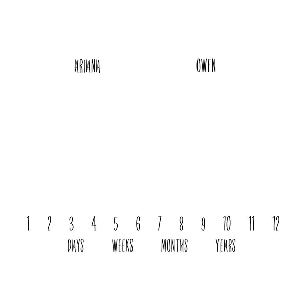 ANNIVERSARY BLANKET - BOTTOM NUMBERS - Dotboxed