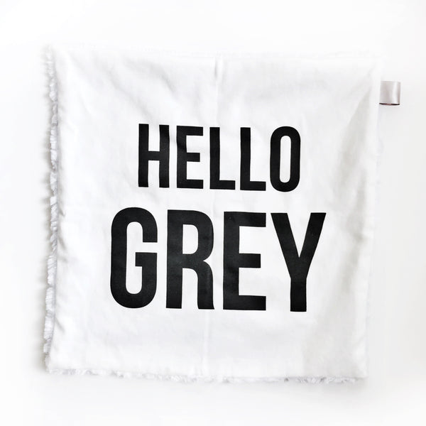 Personalized Name Lovey Blanket - LARGE CENTERED NAME - Dotboxed