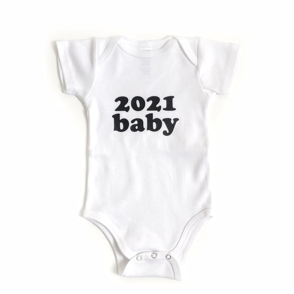 2021 baby (bold font) announcement - BODYSUIT