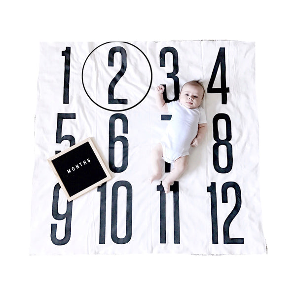 ANNIVERSARY BLANKET - BIG + BOLD NUMBERS - Dotboxed