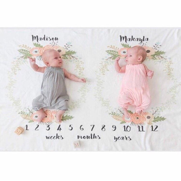 ANNIVERSARY BLANKET - FLORAL WREATH 1 TWINS - Dotboxed