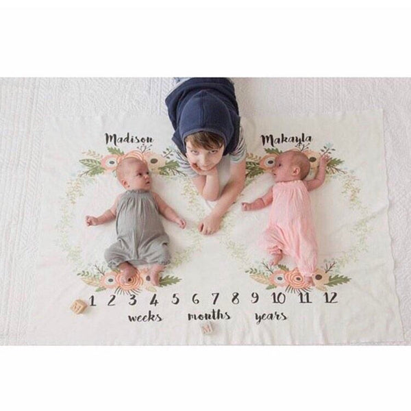 ANNIVERSARY BLANKET - FLORAL WREATH 1 TWINS - Dotboxed