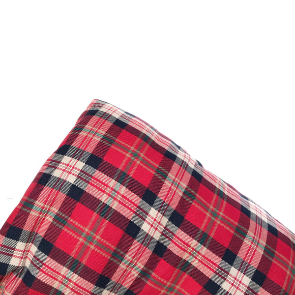 Plaid Blanket RED WHITE GREEN CHECK - Wholesale - Dotboxed