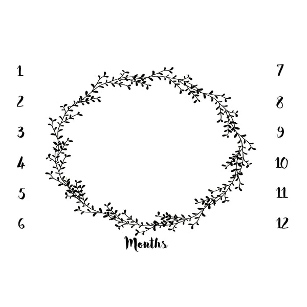 ANNIVERSARY BLANKET - WREATH BLACK - Dotboxed