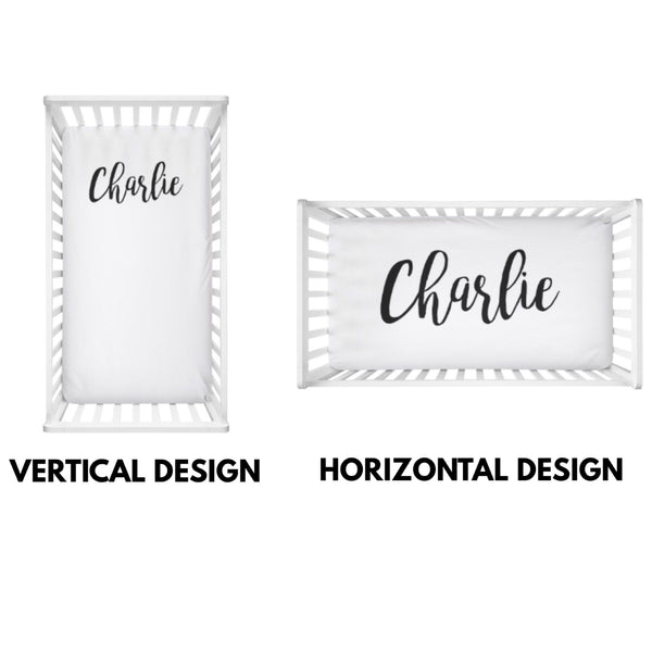 Vibrant Floral Wreath Large Centered Name - Personalized Name Bedding - Dotboxed