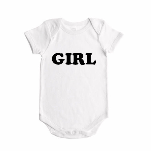 Girl Gender Reveal (bold font)- BODYSUIT - Dotboxed