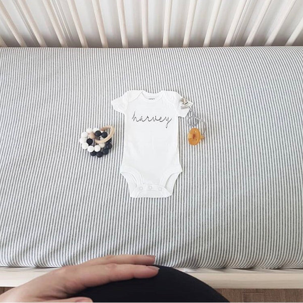 Personalized Name Bodysuit - WHITE - Dotboxed