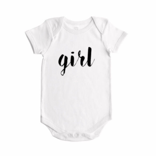 Girl Gender Reveal (handwritten font)- BODYSUIT - Dotboxed