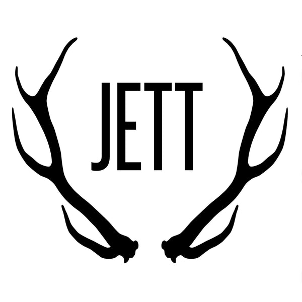 PERSONALIZED NAME BLANKET - ANTLERS LARGE NAME  IN SWADDLE SIZE - Dotboxed