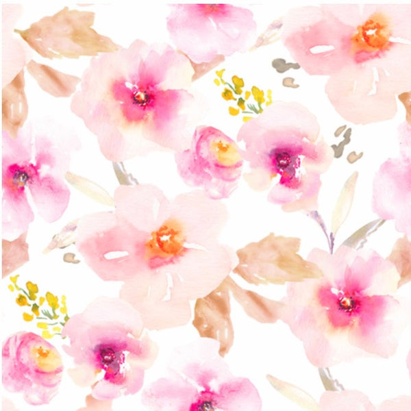 PURPLE / PINK WATERCOLOUR FLORAL BLANKET - Dotboxed