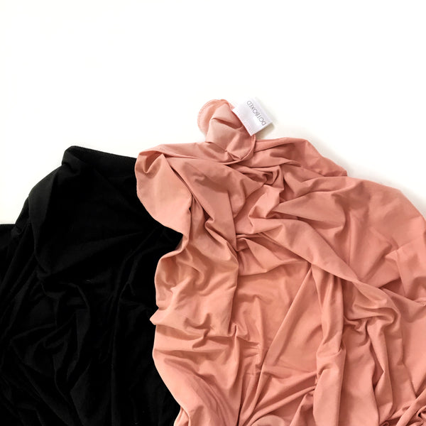 ****Stretchy Swaddle Blanket in Mellow Rose Pink - Dotboxed