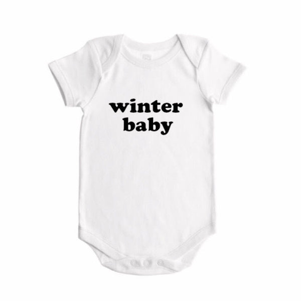 spring / summer / fall / winter  baby seasons announcement BODYSUIT - Wholesale - Dotboxed