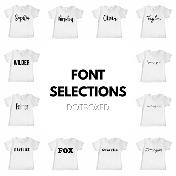 Personalized Name shirt - white - Dotboxed