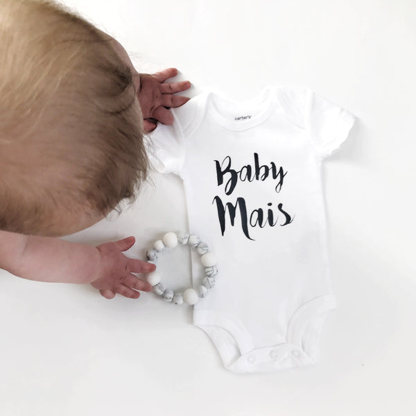 Personalized Name Bodysuit - WHITE - Dotboxed