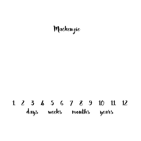 ANNIVERSARY BLANKET - BOTTOM NUMBERS HANDWRITTEN - Dotboxed