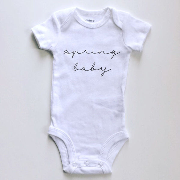 spring / summer / fall / winter  baby seasons announcement BODYSUIT - Dotboxed